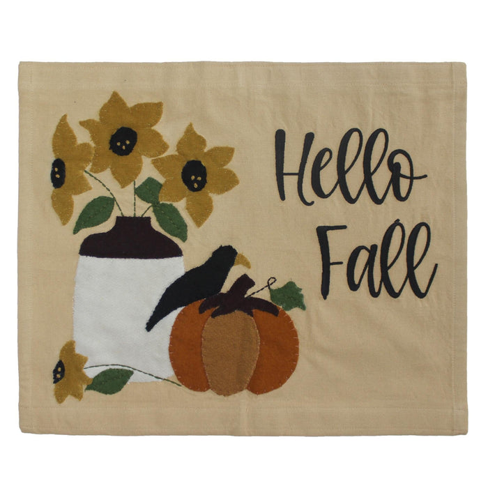 "Hello Fall" Sampler Wall Hanging Wall Hanging Only- Primitive Star Quilt Shop