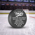 Hockey Puck - Hockey - To My Mom - From Son - A Mother Who Loves Completely - Gai19014