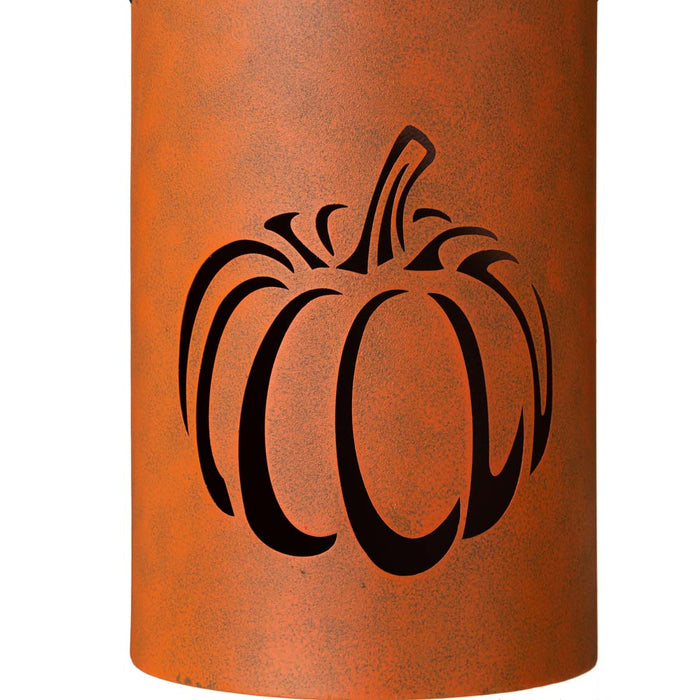 Hollow Out Metal Pumpkin Bucket, Set of 2