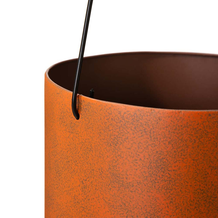 Hollow Out Metal Pumpkin Bucket, Set of 2