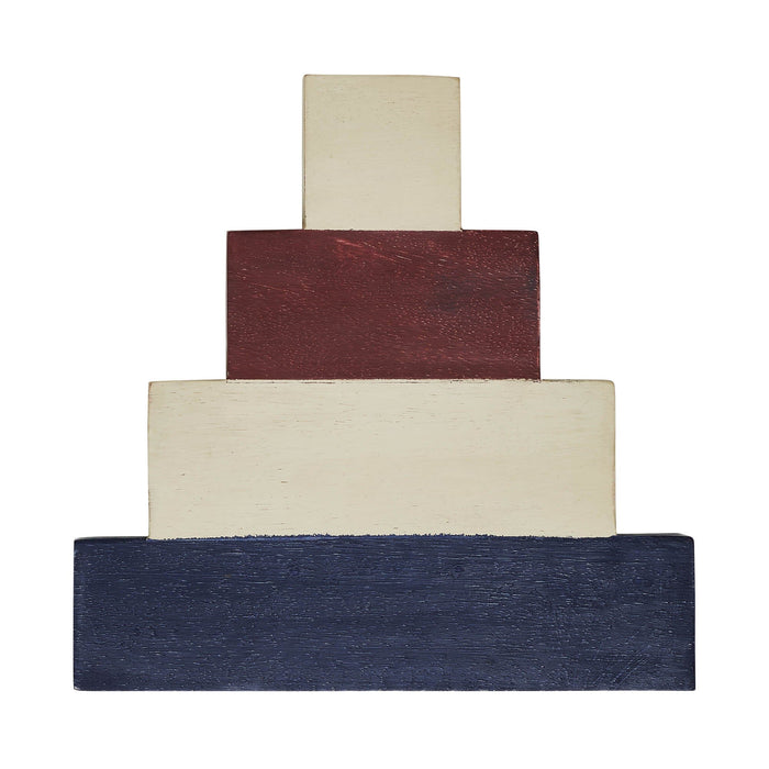 Home of the Free Wood Block Stack - Primitive Star Quilt Shop