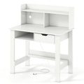 Home Office Computer Desk with Storage Shelves and Drawer