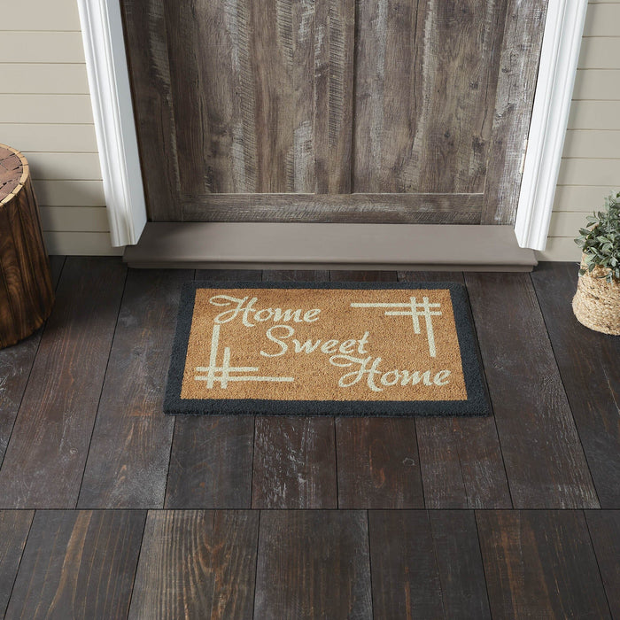 "Home Sweet Home" Coir Rectangle Rug 20x30" - Primitive Star Quilt Shop