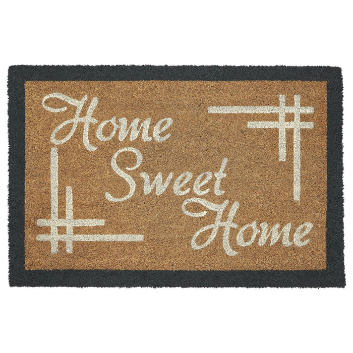 "Home Sweet Home" Coir Rectangle Rug 20x30" - Primitive Star Quilt Shop