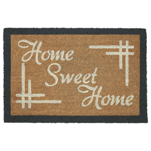 "Home Sweet Home" Coir Rectangle Rug 20x30" - Primitive Star Quilt Shop