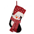 Hooked 3D Penguin Christmas Stocking, 1 Piece