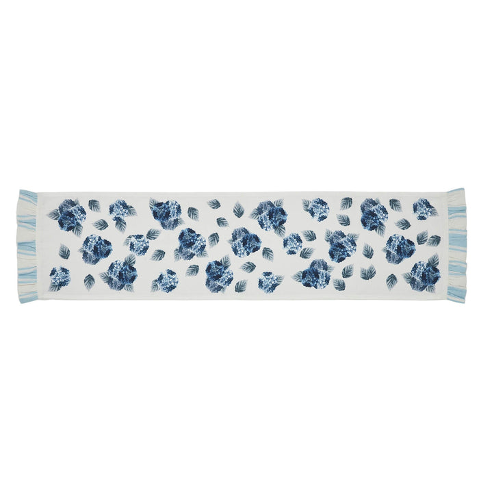 Hydrangea Ruffled Runner 12x48" - Primitive Star Quilt Shop