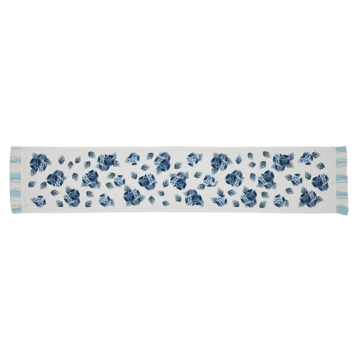 Hydrangea Ruffled Runner 12x60" - Primitive Star Quilt Shop