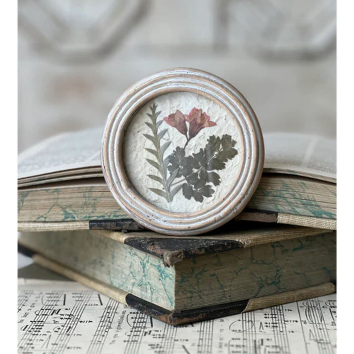 Jardin Round Framed Botanicals - Small - Primitive Star Quilt Shop