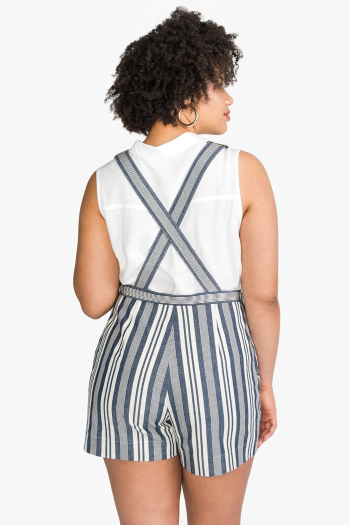 Jenny Overalls and Trouser sewing pattern, featuring ultra-high rise, wide-leg design, and customizable details, suitable for bottom-weight woven fabrics like denim and linen.