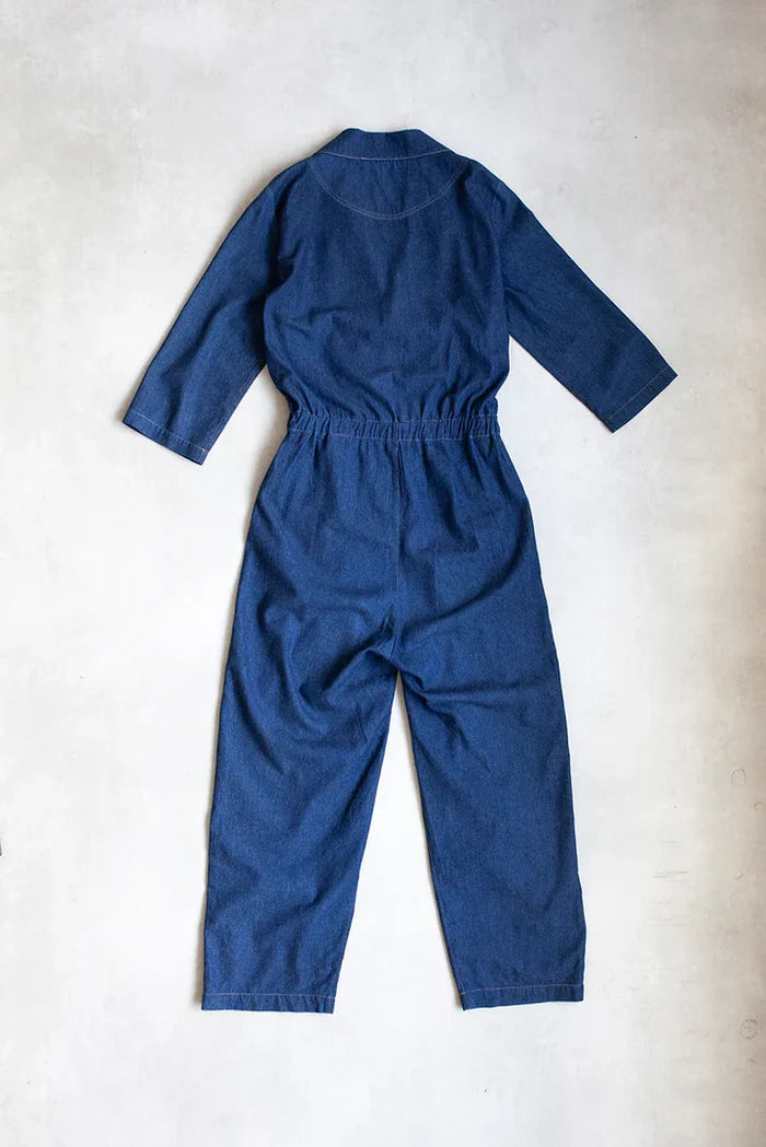 Jesse Jumpsuit sewing pattern, an all-in-one outfit offering true comfort, style, and casual charm, suitable for year-round wear and a best seller.