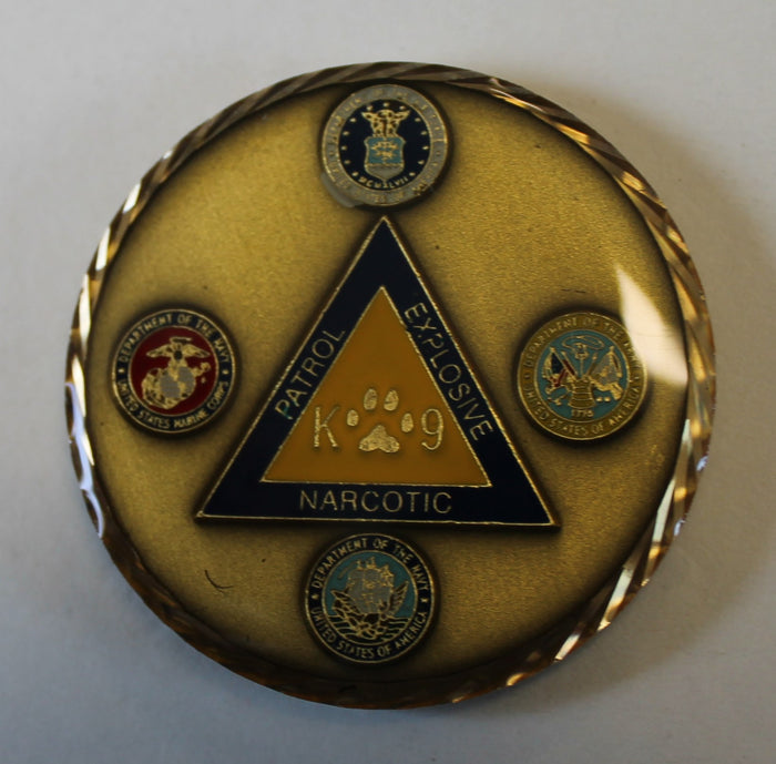 K9 Working Dog Handler Not Cocky, Just Confident DoD Military Challenge Coin