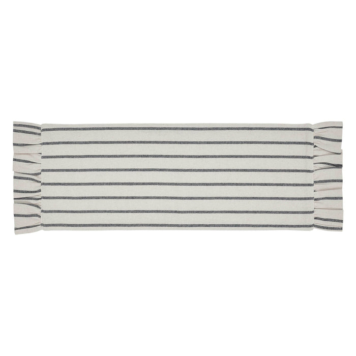 Kaila Blue Stripe Ruffled Runner 8x24" - Primitive Star Quilt Shop