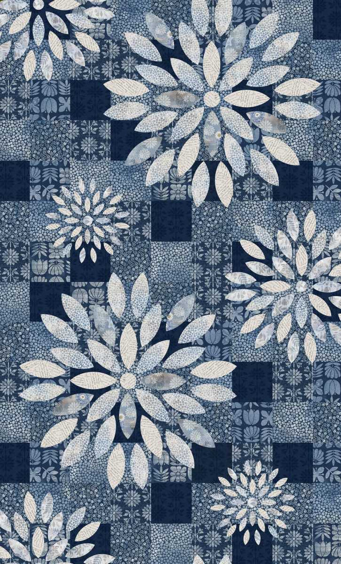 Kindly, Yours - Dahlia Patch (72" Repeat) - by Diane Kappa with Studio E Fabrics
