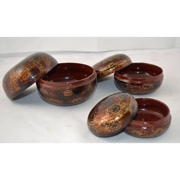 Lacquered Set of 3 Jewelry Boxes-6. Asian & Chinese Furniture, Art, Antiques, Vintage Home Décor for sale at FEA Home
