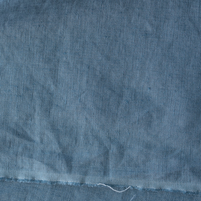 Lake Blue 100% Linen Fabric - Extra Wide, Pre-Washed, 165 GSM