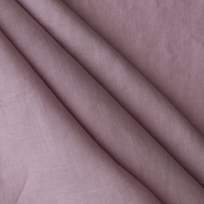 Close-up of Lilac extra wide 280cm 100% linen fabric 165gsm for dresses, shirts, skirts, relaxed pants, curtains and home textiles