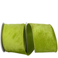 Lime Velvet Dupioni Ribbon, 4" X 10YD