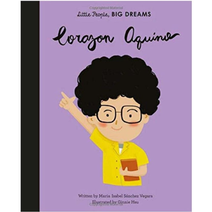 Children's book cover for 'Little People, Big Dreams: Corazon Aquino'