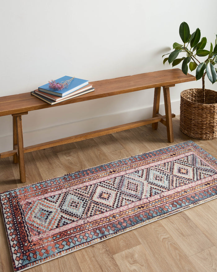 Loloi Fiona Rug | Coral / Blue Loloi
