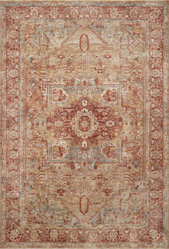 Loloi Gaia Rug | Gold / Brick Loloi