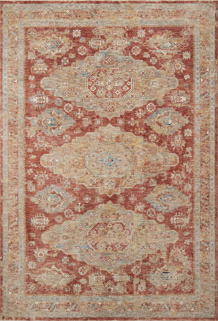 Loloi Gaia Rug | Gold / Brick Loloi