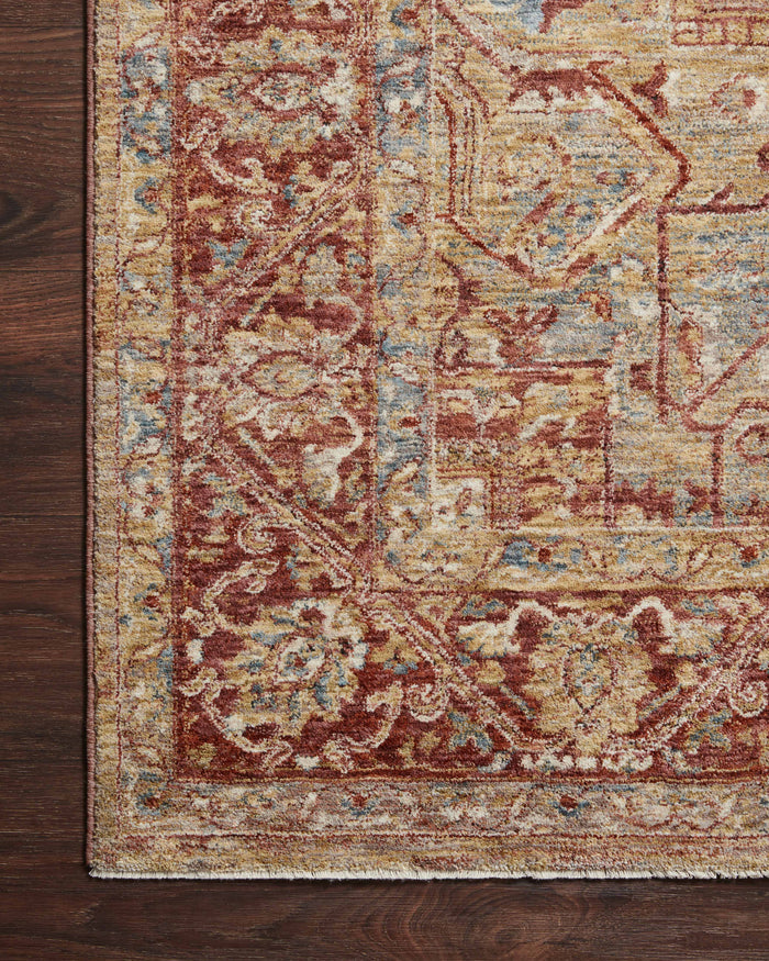 Loloi Gaia Rug | Gold / Brick Loloi