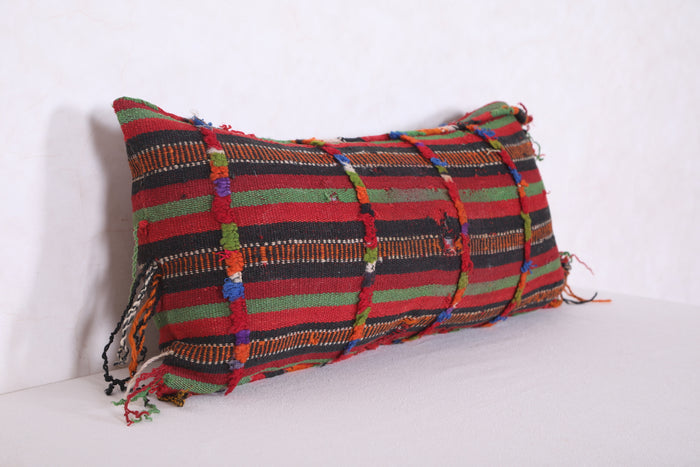Long tribal pillow 13.7 INCHES X 27.5 INCHES - kilim pillow