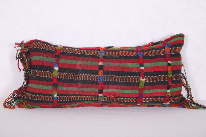 Long tribal pillow 13.7 INCHES X 27.5 INCHES - kilim pillow