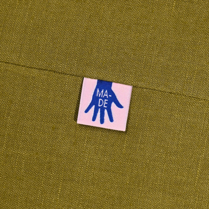 Made woven KATM sewing labels for handmade clothes and DIY sewing projects