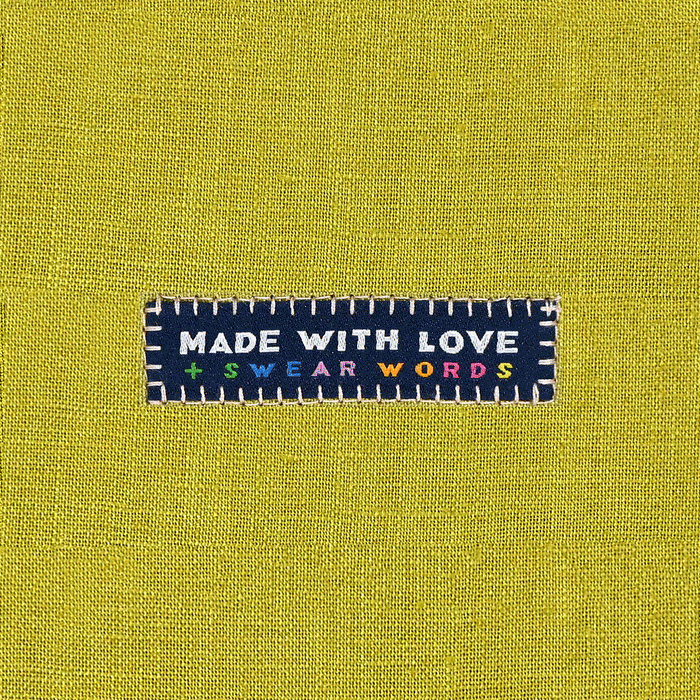 Made With Love & Swear Words KATM sewing labels for handmade clothes and DIY sewing projects