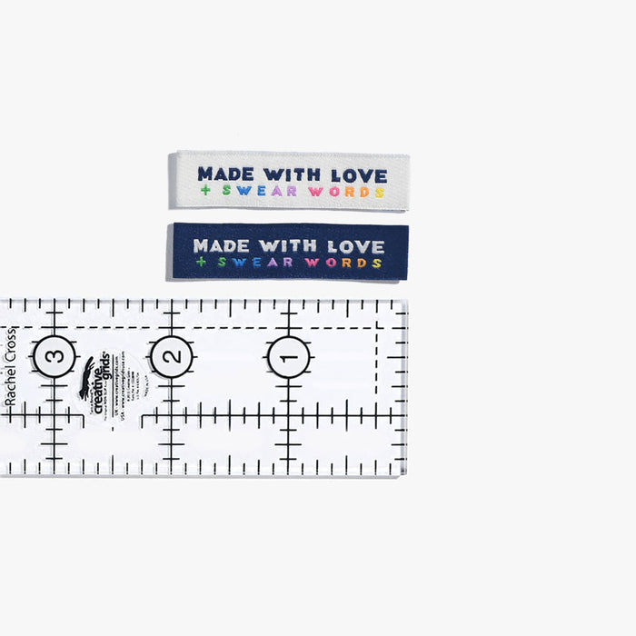 Made With Love & Swear Words KATM sewing labels for handmade clothes and DIY sewing projects
