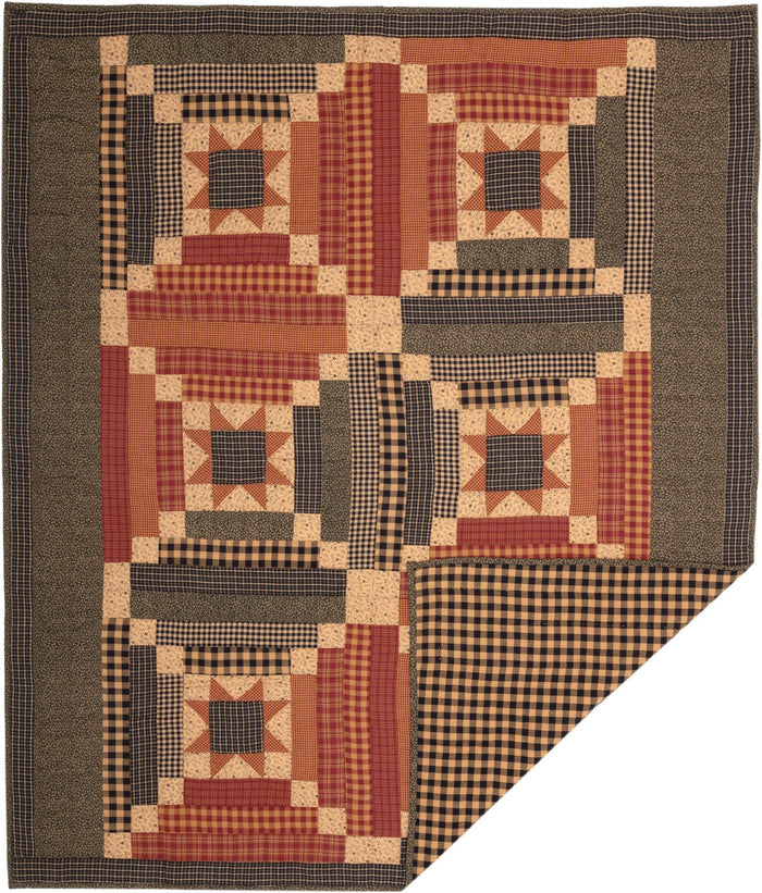 Maisie Quilted Throw - Primitive Star Quilt Shop