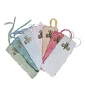 Marie Antoinette gold monogram parchment paper bookmark