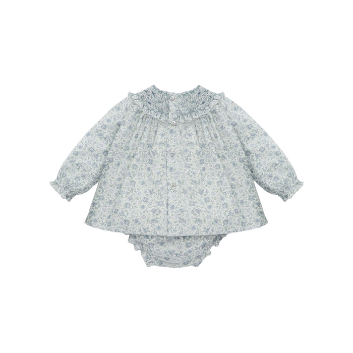 Martin Blue Handsmocked Girl 2-piece set