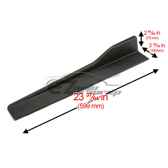 Matte black Universal Side Skirt PC-PS51