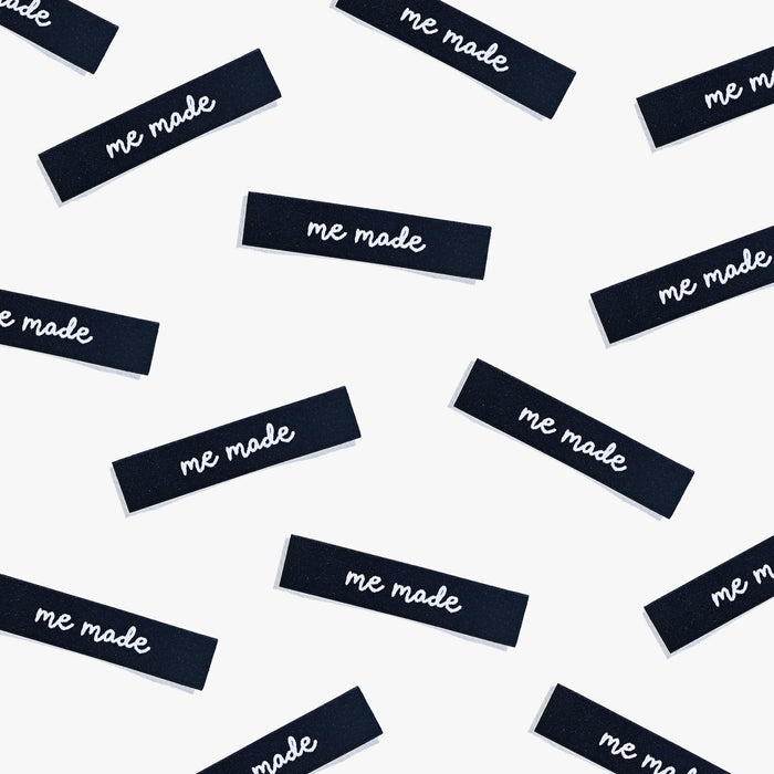 Me Made End Fold woven KATM sewing labels for handmade clothes and DIY sewing projects