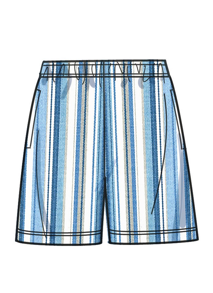 Men’s  shorts made using Simplicity Sewing Pattern