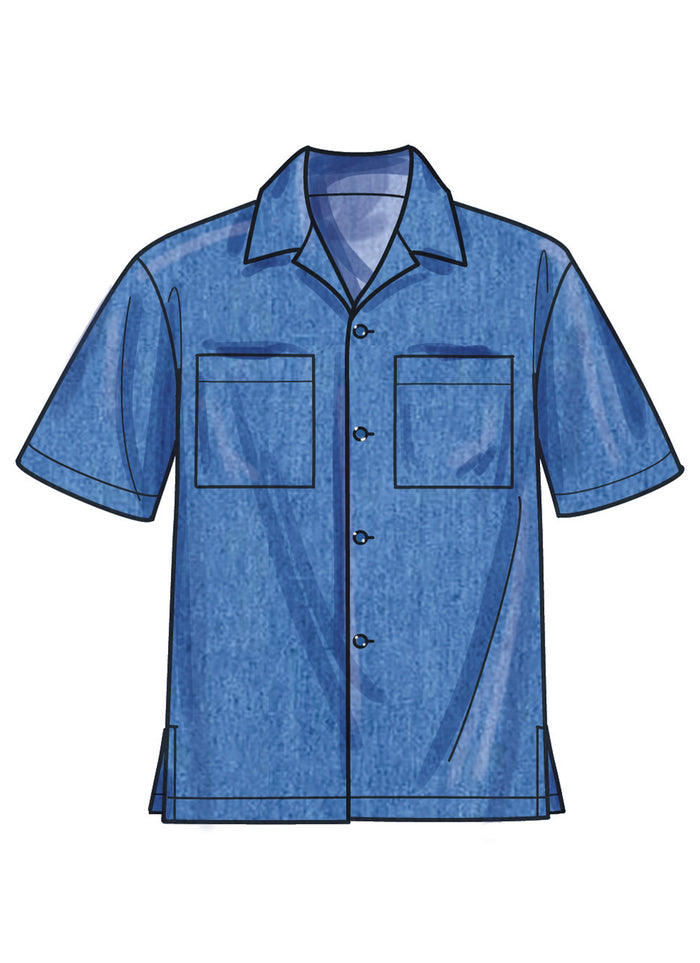 Men’s knit  shirt, made using Simplicity Sewing Pattern