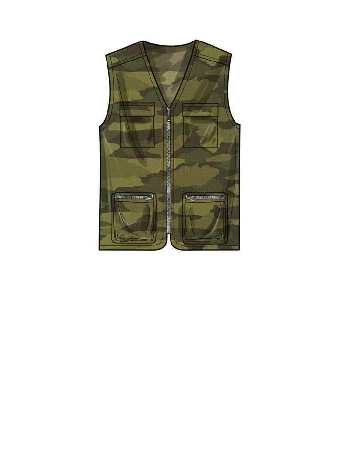 Men’s knit  vest made using Simplicity Sewing Pattern S9651