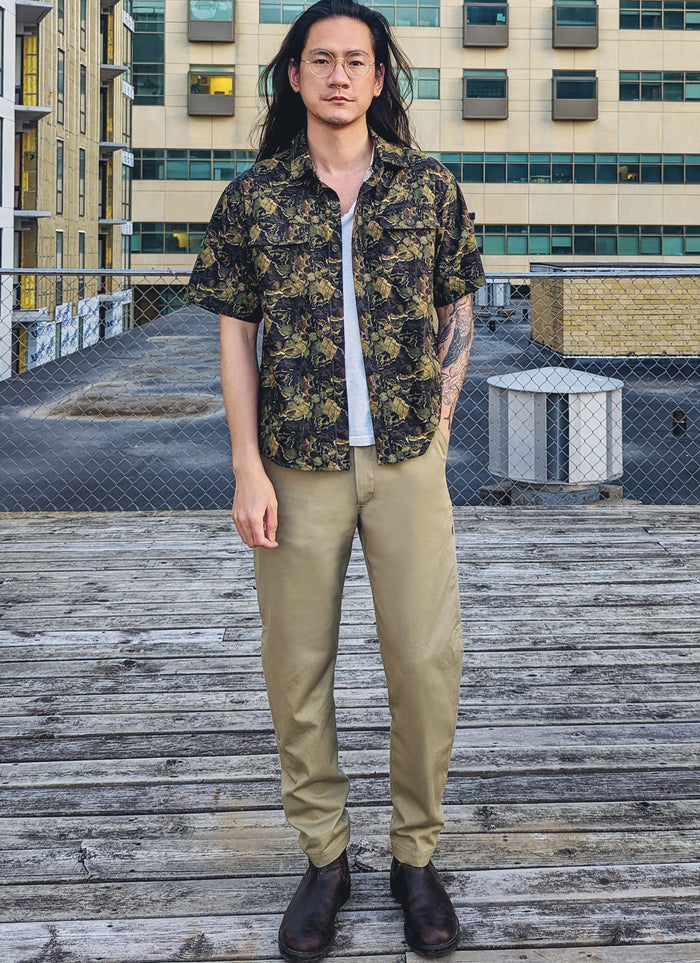 Know Me Sewing Pattern ME2056 by Donny Q for men’s oversized shirt with mesh gussets and straight-leg pants with zipper vents and mesh inserts.