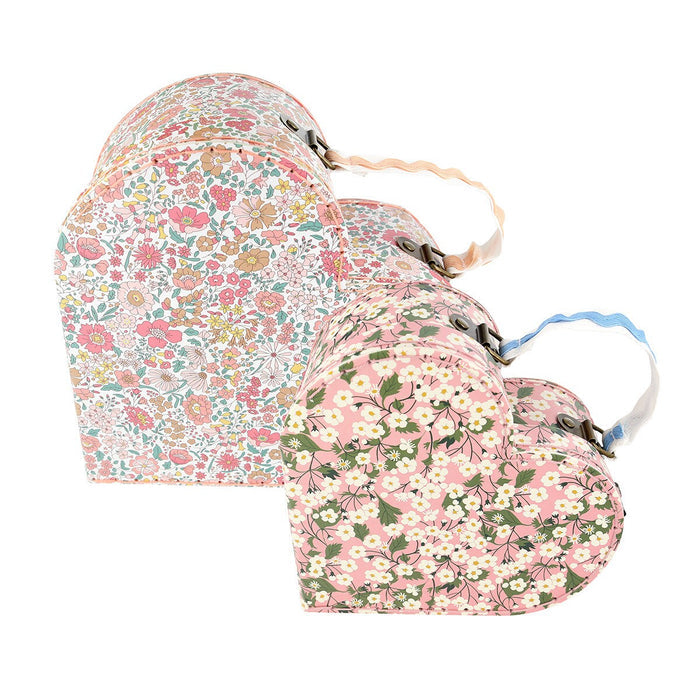 Meri Meri x Liberty Heart Suitcases
