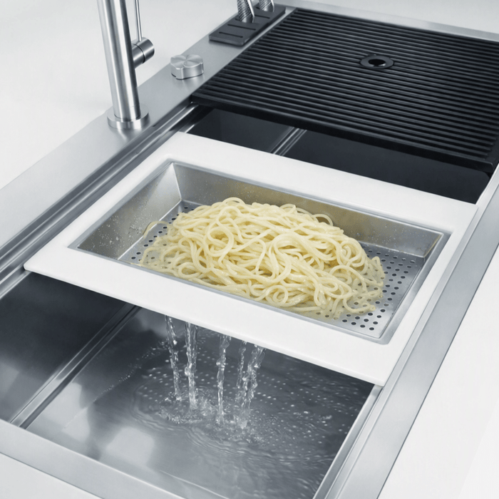 Milanello Twin Chopping Board - Stainless Steel Colander Insert Option