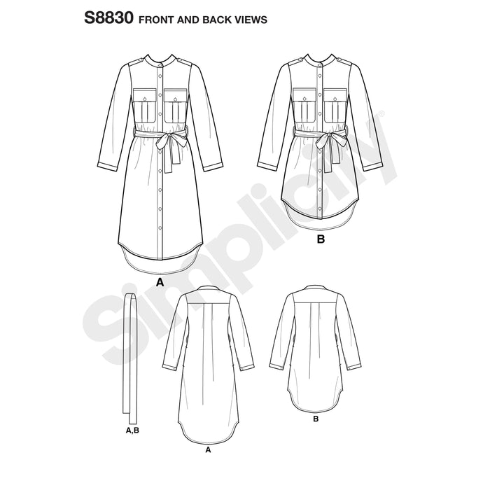 Mimi G Misses'/Miss Petite Shirtdress Sewing Pattern