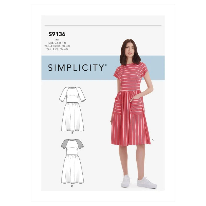 Misses' Dress S9136  Sewing Pattern