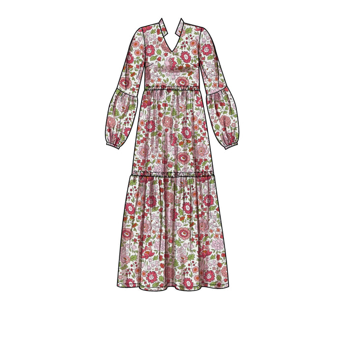 Misses' & Women's Tiered Dresses  Sewing Pattern