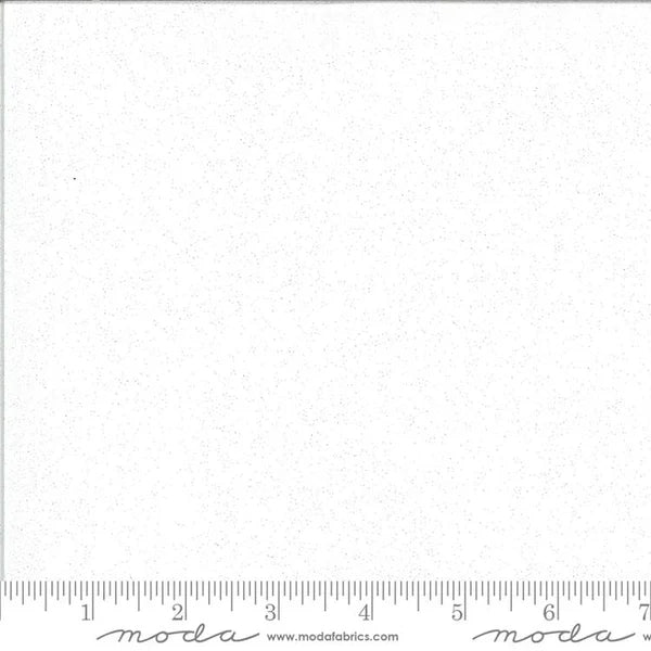 Moda Grunge Glitter White Paper 30150-101GL  - 1/2 Yard