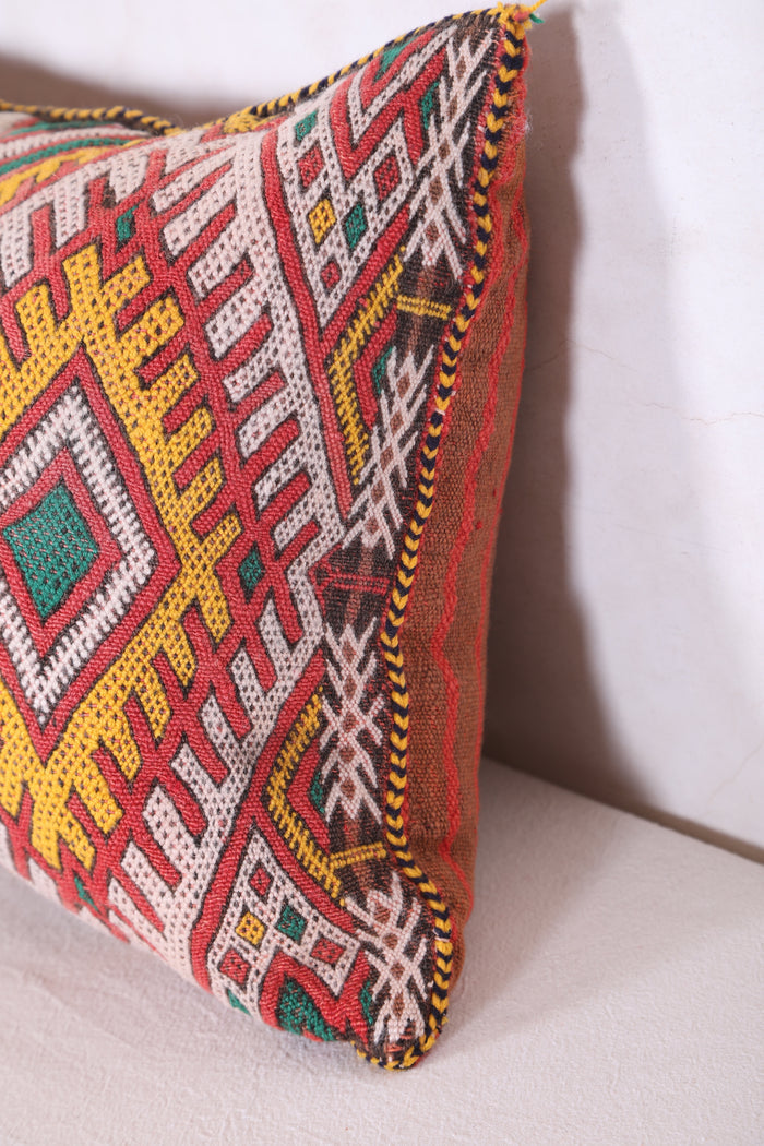 Moroccan Berber Pillow 14.1 INCHES X 20 INCHES - kilim pillow