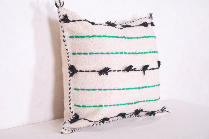 Moroccan kilim beige pillow 18.1 INCHES X 20.4 INCHES - kilim pillow
