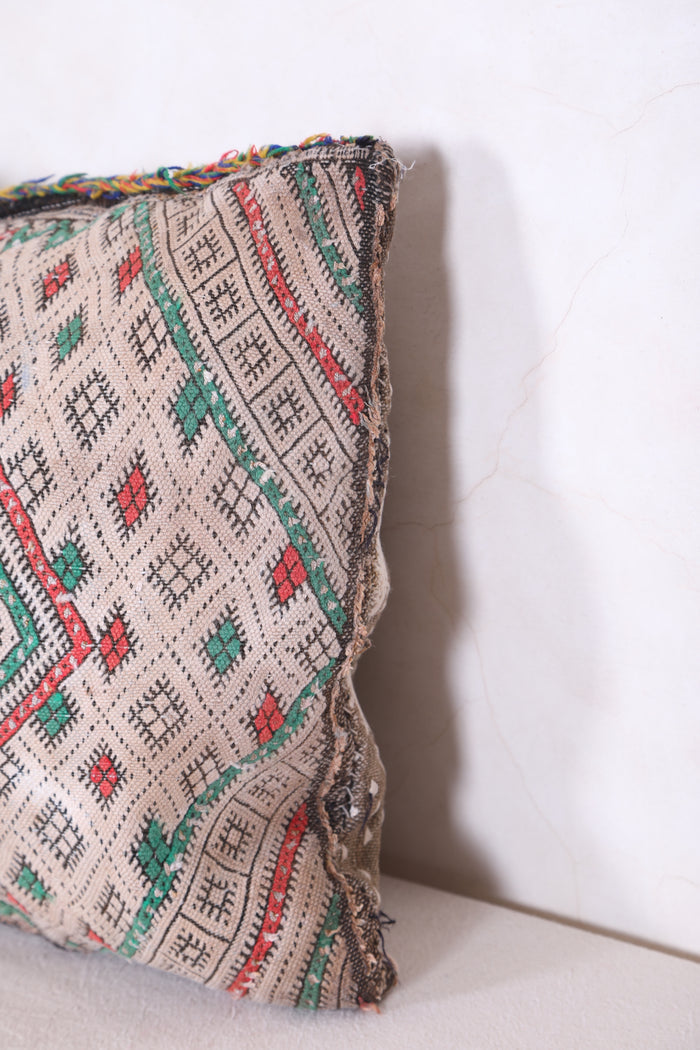 Moroccan pillow 15.3 INCHES X 20 INCHES - kilim pillow